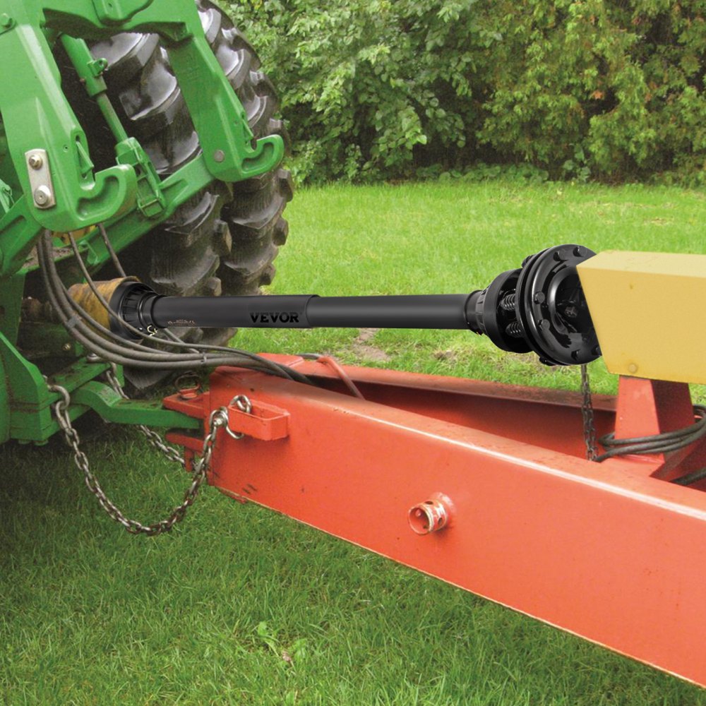 VEVOR PTO Shaft, 1-3/8" PTO Drive Shaft, 6 Spline Both Ends PTO Driveline Shaft, Series 5 Tractor PTO Shaft, 43"-57"