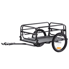 VEVOR Bike Cargo Trailer, 160 lbs Load Capacity, Heavy-Duty Bicycle Wagon Cart, Foldable Compact Storage & Quick