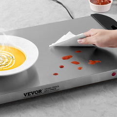 VEVOR Electric Warming Tray, Food Warming Trays for Buffet, Warming Trays with Adjustable Temperature Control, Portable