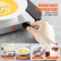 VEVOR Electric Warming Tray, Food Warming Trays for Buffet, Warming Trays with Adjustable Temperature Control, Portable