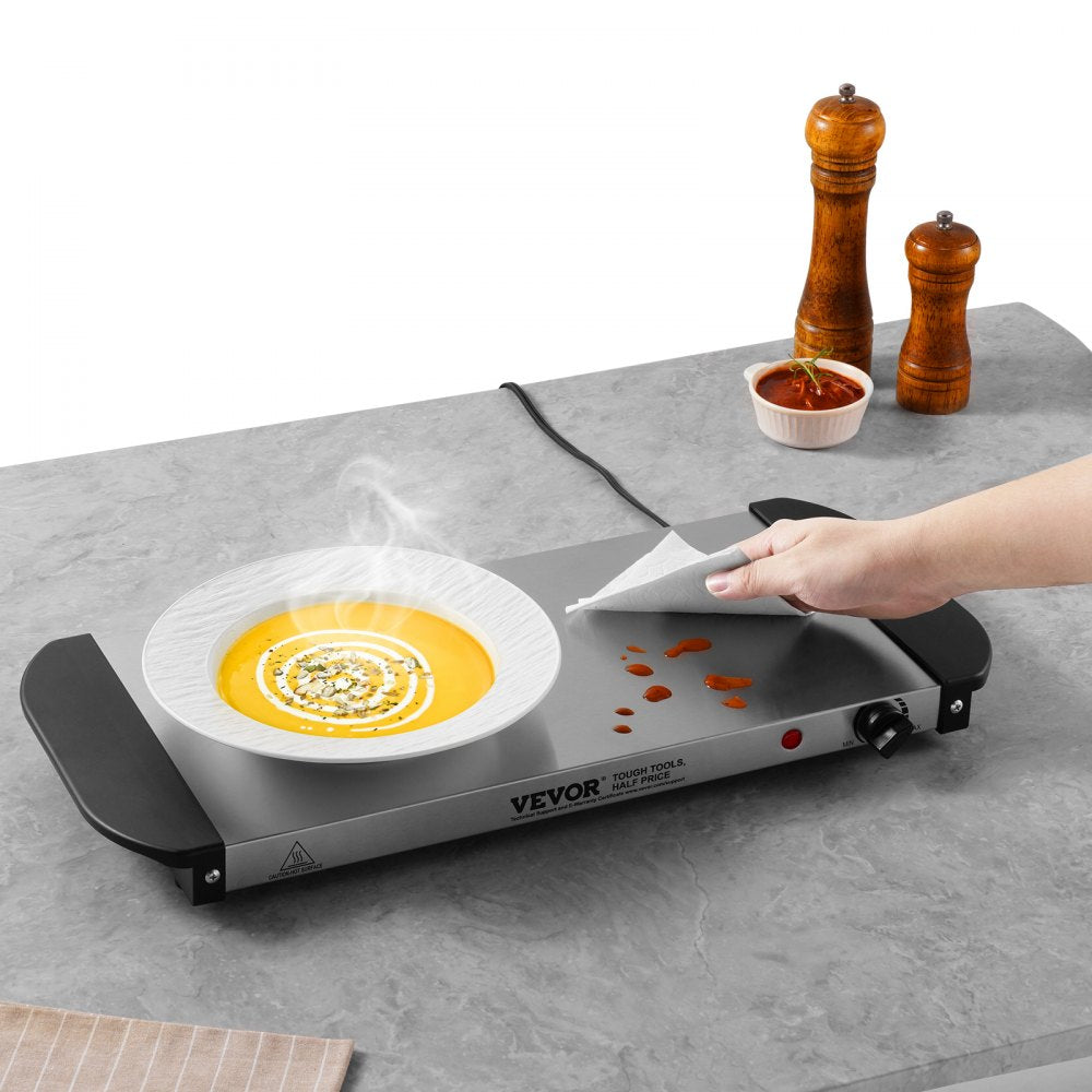 VEVOR Electric Warming Tray, Food Warming Trays for Buffet, Warming Trays with Adjustable Temperature Control, Portable