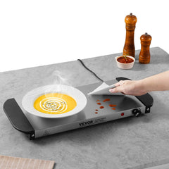 VEVOR Electric Warming Tray, Food Warming Trays for Buffet, Warming Trays with Adjustable Temperature Control, Portable