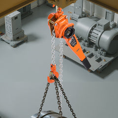 VEVOR Manual Lever Chain Hoist, 1-1/2T 3300LBS Capacity Heavy Duty Come Along, 10FT Lift G80 Alloy Steel Chain With