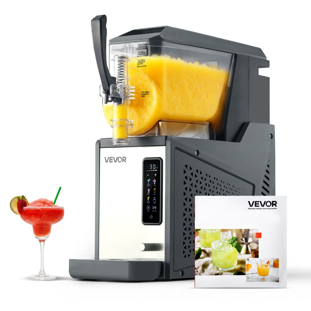 VEVOR Slushie Machine, 4L/135oz No Ice Needed Slushy Machine for Home, Frozen Drink Maker with Single Tank, Margarita