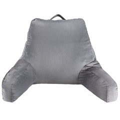 VEVOR Reading Pillow, Standard Size Bed Pillow with Shredded Memory Foam, Back Pillow with 3 Pockets and Washable Short