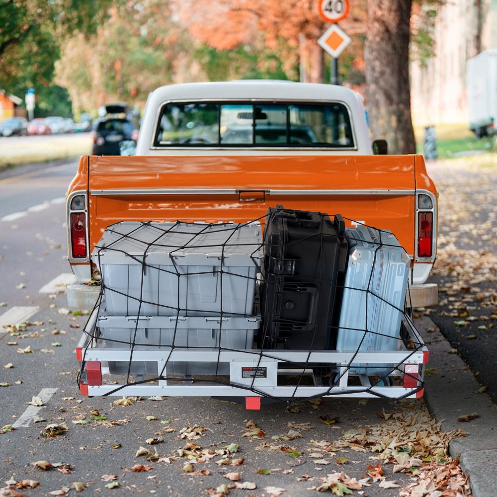 VEVOR 49.4 x 22.4 x 7.1 in Hitch Cargo Carrier, 500lbs Loading Capacity Trailer Hitch Mounted Cargo Basket, Rust-proof