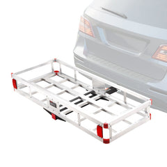 VEVOR 49.4 x 22.4 x 7.1 in Hitch Cargo Carrier, 500lbs Loading Capacity Trailer Hitch Mounted Cargo Basket, Rust-proof