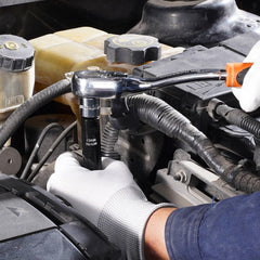 VEVOR Impact Socket Set, 1/2" Drive, 26-Piece Impact Sockets, 6-Point Sockets, Metric 10-30 mm, 32-36 mm, Easy to