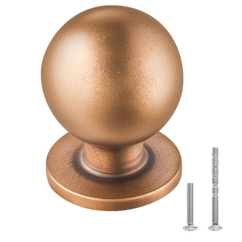 VEVOR Cabinet Knobs, 12 Pack, 0.98 Inch Zinc Alloy Drawer Pulls Door Handles, Round Kitchen Dresser Solid Knobs