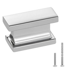 VEVOR Cabinet Knobs, 10 Pack, 1.42 Inch Zinc Alloy Drawer Pulls Door Handles, Rectangular Kitchen Dresser Solid Knobs