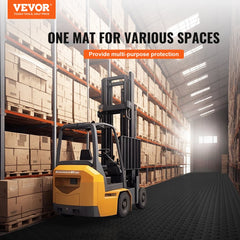VEVOR Garage Tiles Interlocking, 12 x 12 x 0.53 inch 25 Pack Garage Floor Covering Tiles, Non-Slip Double-Sided Texture