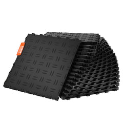 VEVOR Garage Tiles Interlocking, 12 x 12 x 0.53 inch 25 Pack Garage Floor Covering Tiles, Non-Slip Double-Sided Texture