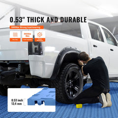 VEVOR Garage Tiles Interlocking, 12 x 12 x 0.53 inch 25 Pack Garage Floor Covering Tiles, Non-Slip Double-Sided Texture