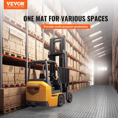 VEVOR Garage Tiles Interlocking, 12 x 12 x 0.53 inch 25 Pack Garage Floor Covering Tiles, Non-Slip Double-Sided Texture