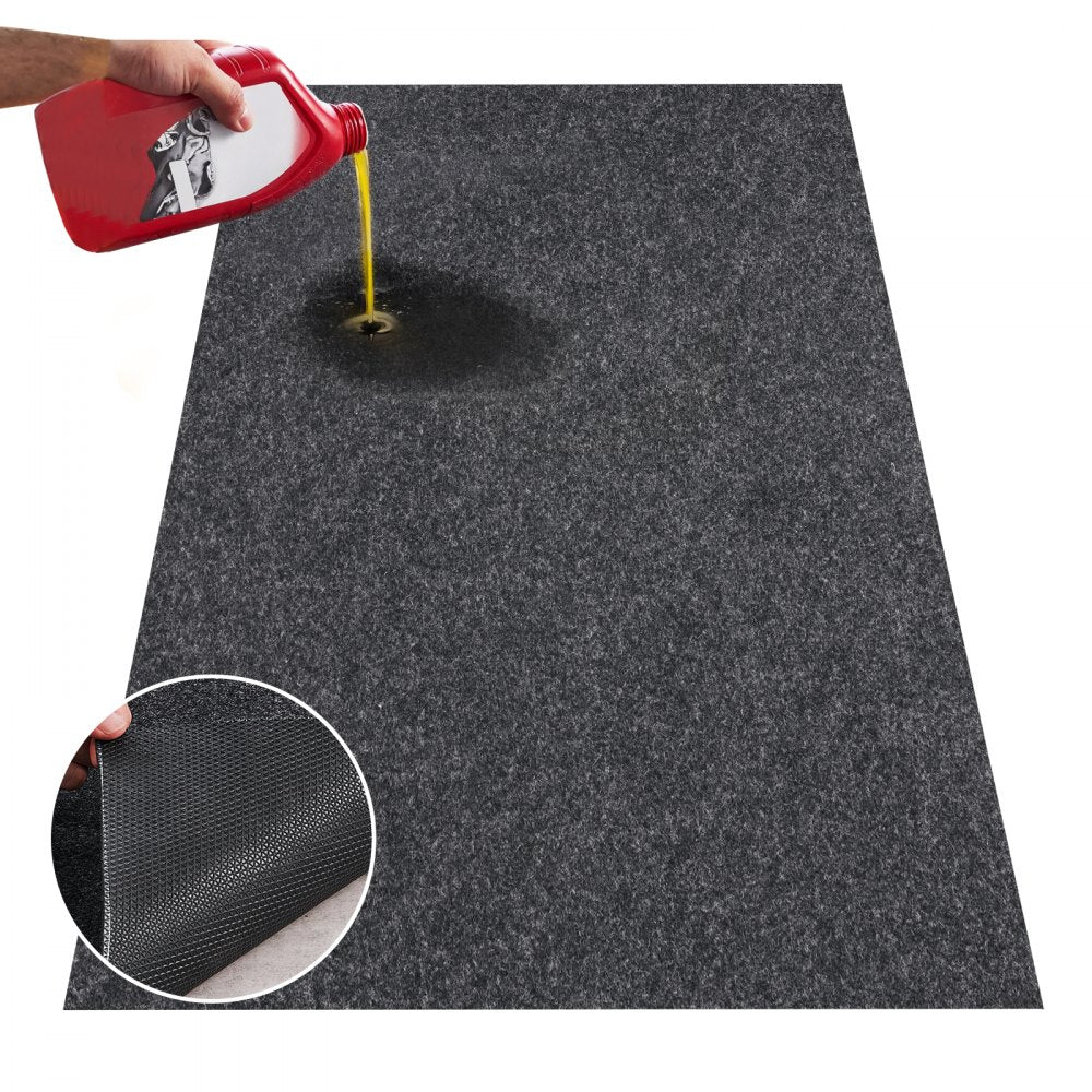 VEVOR Garage Floor Mat, 7.6'x19' Waterproof Protection from Water,Snow, Rain,Mud and Oil for Cars, Non-slip Heavy Duty