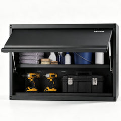 VEVOR Metal Storage Cabinet, 120lbs Load Capacity per Shelf, 20'' Tall Wall-Mounted Powder-Coating Steel Garage Cabinet