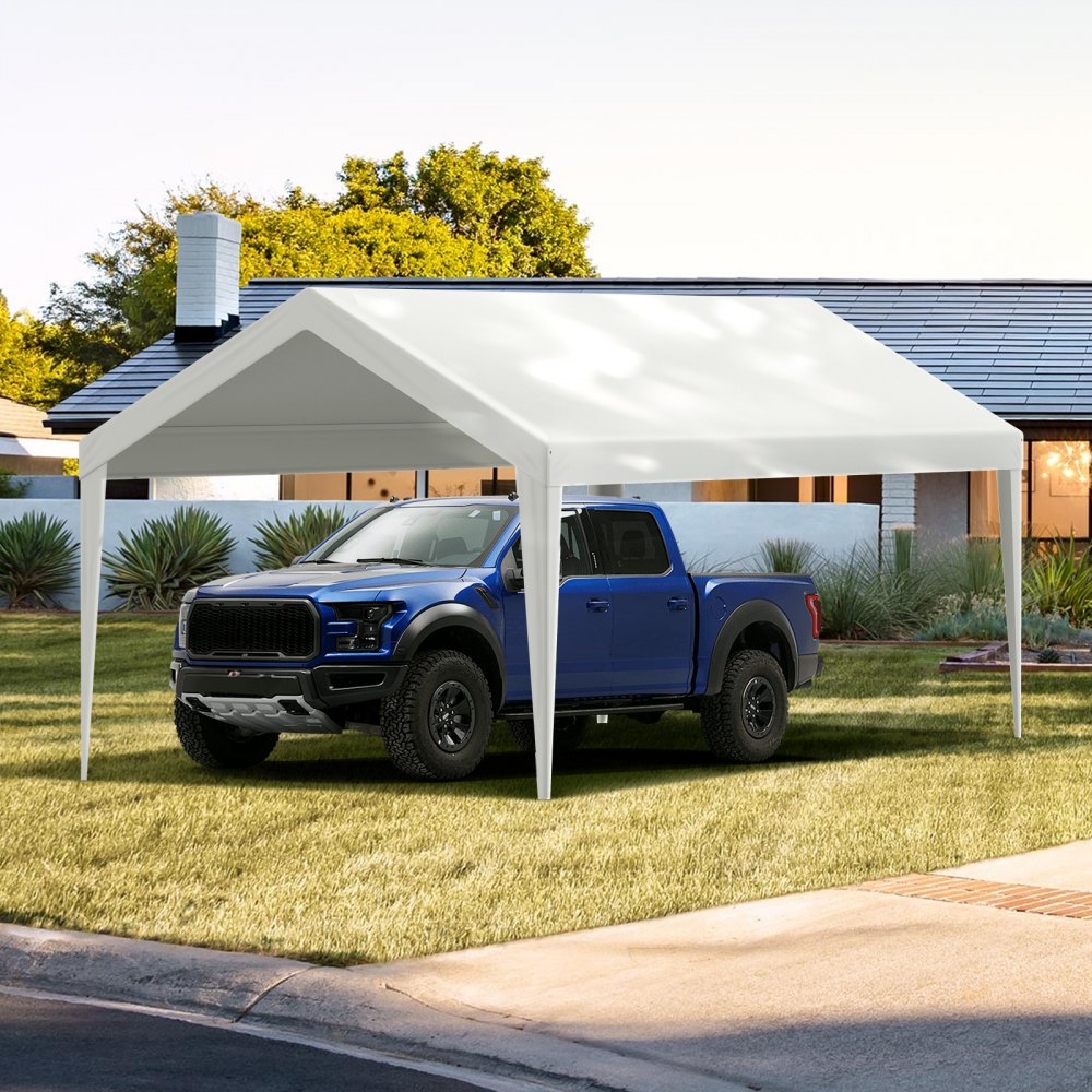 VEVOR Carport Replacement Canopy Cover 10 x 20 ft, Garage Top Tent Shelter Tarp Heavy-Duty Waterproof & UV Protected