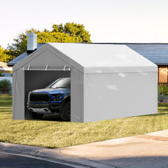 VEVOR Carport Replacement Canopy Cover Top + Side Wall 10 x 20 ft, Garage Tent Shelter Tarp Heavy-Duty Waterproof & UV