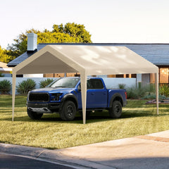 VEVOR Carport Replacement Canopy Cover 10 x 20 ft, Garage Top Tent Shelter Tarp Heavy-Duty Waterproof & UV Protected