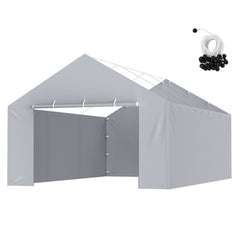 VEVOR Carport Replacement Canopy Cover Side Wall 13 x 20 ft, Garage Tent Shelter Tarp Heavy-Duty Waterproof & UV