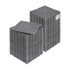 VEVOR Interlocking Drainage Mat, 12" x 12" Modular Interlocking Cushion, 55 Pcs Splicing Drainage Mats, Non-Slip Gray