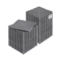 VEVOR Interlocking Drainage Mat, 12" x 12" Modular Interlocking Cushion, 50 Pcs Splicing Drainage Mats, Non-Slip Gray