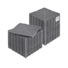 VEVOR Interlocking Drainage Mat, 12" x 12" Modular Interlocking Cushion, 40 Pcs Splicing Drainage Mats, Non-Slip Gray