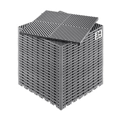 VEVOR Interlocking Drainage Mat, 15.7" x 15.7" Modular Interlocking Cushion, 24 Pcs Splicing Drainage Mats, Non-Slip