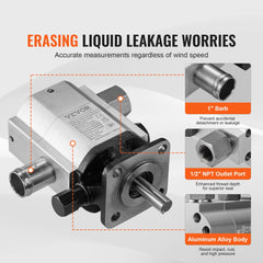 VEVOR Hydraulic Log Splitter Pump, 16GPM, 2 Stage 4000PSI Wood Log Splitter Pump, 1'' Inlet 1/2'' NPT Outlet 3600 RPM
