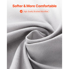 VEVOR Fitted Sheet, 1 Set of 2 Pieces, Twin Size Elastic Fitted Sheet with High-Quality Microfiber, Wear-Resistant &