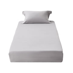 VEVOR Fitted Sheet, 1 Set of 2 Pieces, Twin Size Elastic Fitted Sheet with High-Quality Microfiber, Wear-Resistant &