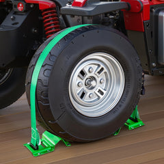 VEVOR Wheel Chock Tie-Down Kit, Chock-Style Trailer Tie Down Strap, Car Tie Down Kit with Buckle, Break Strength 4380