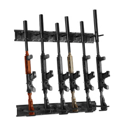 VEVOR Gun Rack, Indoor Gun Rack Wall Mount, 6-Slot Vertical Rifle Shotgun Gun Rack, 180 lb Heavy Duty Metal Wall Gun