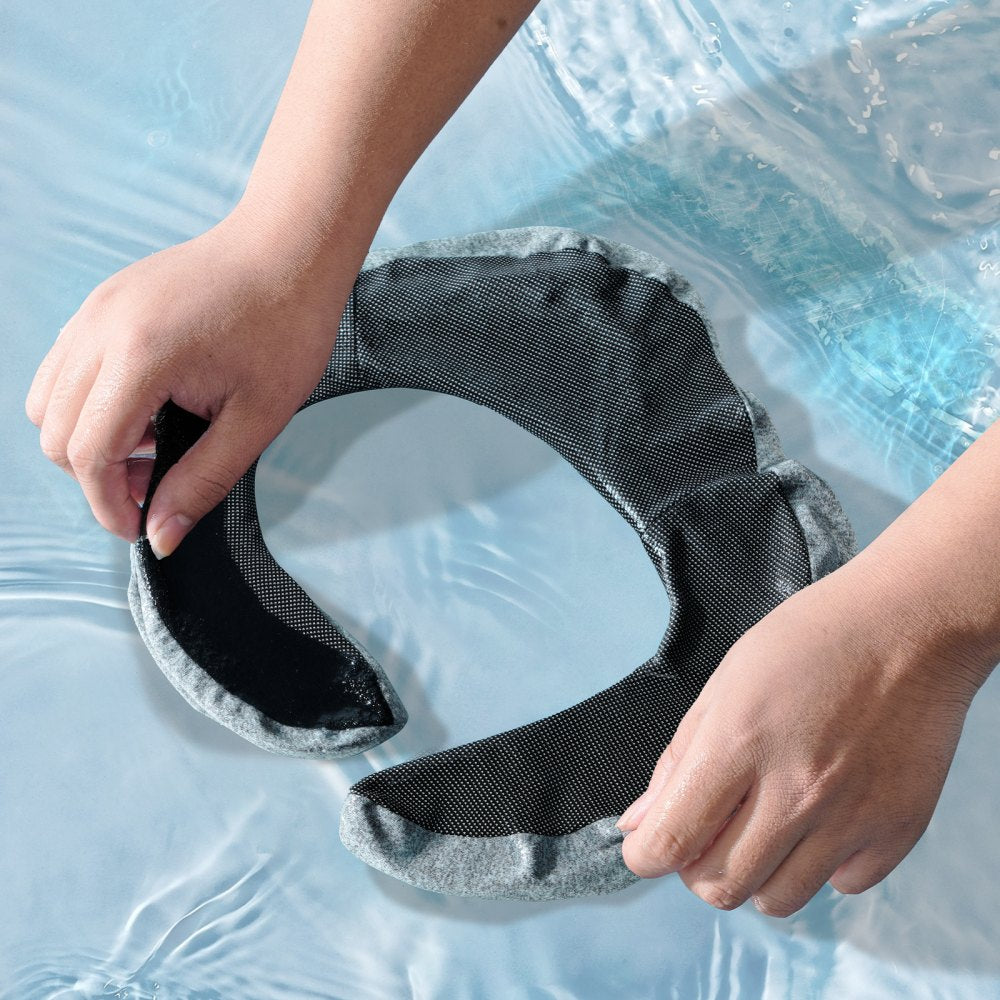VEVOR Travel Pillow, Double-Layered 3D Support Neck Pillow for Traveling, 360° Flexible Rotation Upgraded Memory Foam