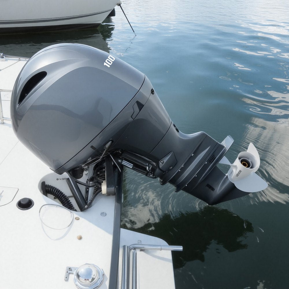 VEVOR Outboard Propeller, Upgrade OEM 15 Spline Tooth Aluminum Outboard Boat Propeller Fit Yamaha Engines 50-130 HP