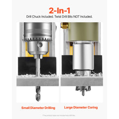 VEVOR Magnetic Drill, 1400W Motor 1.6 in Boring Diameter, 2810 lbf Portable Electric Mag Drill Press, 800 RPM No-Load