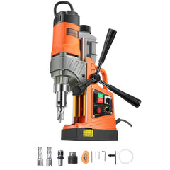 VEVOR Magnetic Drill, 1450W Motor 1.6 in Boring Diameter, 2810 lbf Portable Electric Mag Drill Press, with 2 Coring