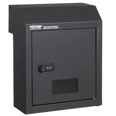 VEVOR Sturdy Metal Key Locker, Combo Lock, Mountable on Wall, 12'', Charcoal Gray, Ensures Safe Keeping of Mail and Keys