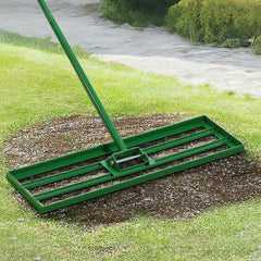 VEVOR Lawn Leveling Rake, 36"x10" Level Lawn Tool, Heavy-duty Lawn Leveler with 78" Steel Extended Handle, Yard