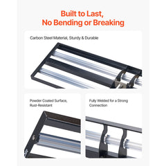 VEVOR Updated Lawn Leveling Rake with Roller, 36" x 10" Stainless Steel Lawn Leveler with 83.9" Adjustable Handle