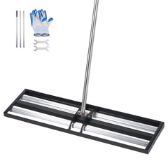 VEVOR Updated Lawn Leveling Rake with Roller, 36" x 10" Stainless Steel Lawn Leveler with 83.9" Adjustable Handle