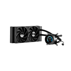 VEVOR CPU Liquid Cooler, AIO CPU Water Cooler - 120mm PWN Fans, Pump, 1.8'' Display, Max. 2200RPM CPU Cooling Fan