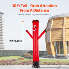 VEVOR Inflatable Tube Man Set, 10 ft Tall, Wacky Waving Inflatable Dancing Tube Guy with 9/10 HP Blower, PP Shell IPX3