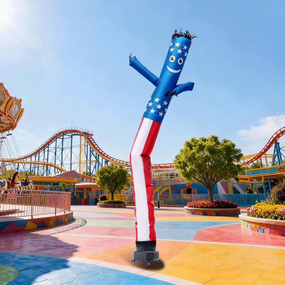 VEVOR Inflatable Tube Man with Blower, 10 ft Tall, Wacky Waving Wind Flying Inflatable Dancing Tube Guy with 3/4 HP