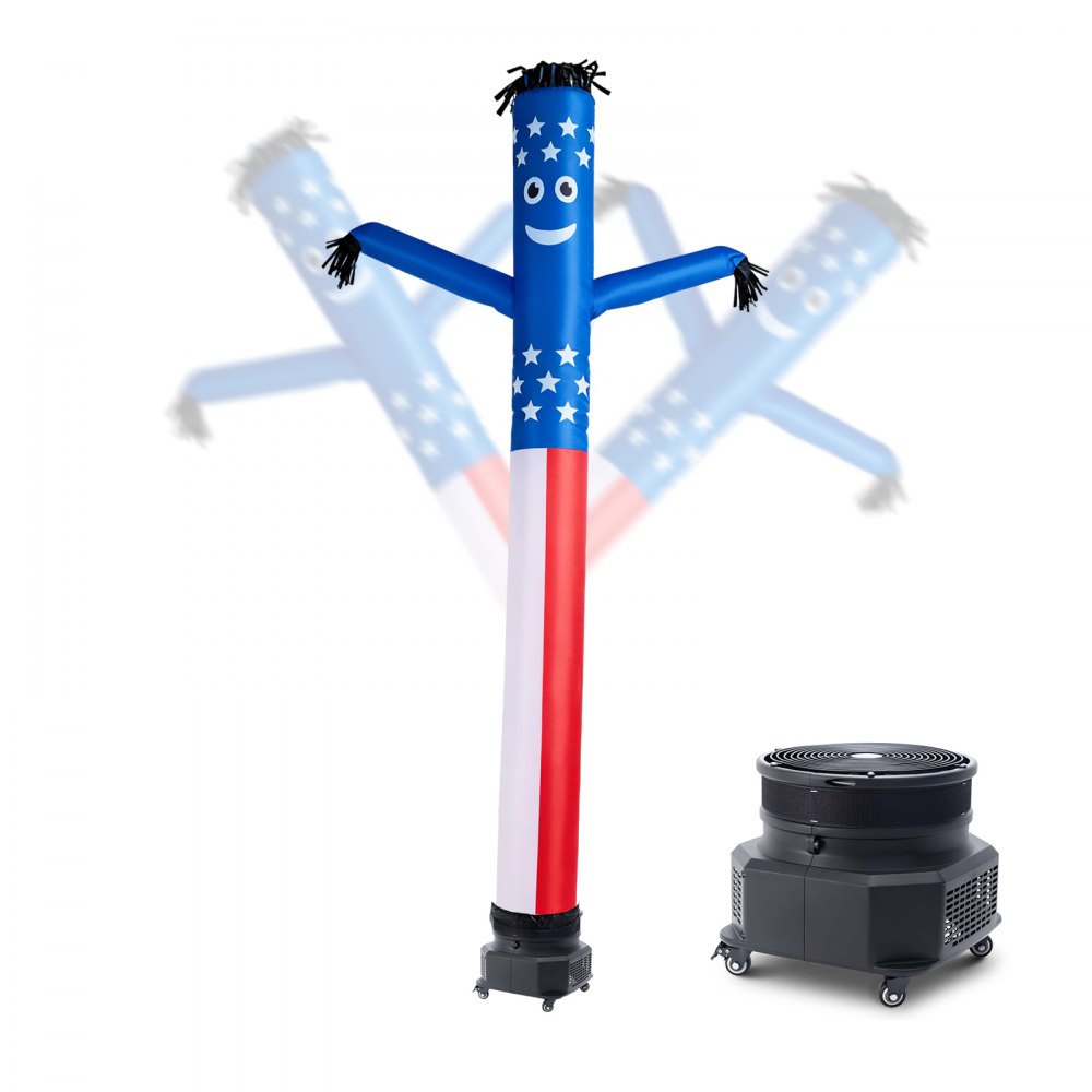 VEVOR Inflatable Tube Man with Blower, 10 ft Tall, Wacky Waving Wind Flying Inflatable Dancing Tube Guy with 3/4 HP