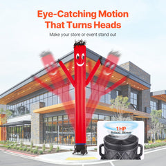 VEVOR Inflatable Tube Man Set, 20 ft Tall, Wacky Waving Inflatable Dancing Tube Guy with 1 HP Blower, PP Shell IPX3