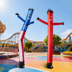 VEVOR Inflatable Tube Man with Blower, 8 ft Tall, Wacky Waving Wind Flying Inflatable Dancing Tube Guy with 1/15 HP