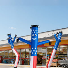 VEVOR Inflatable Tube Man, 20-Feet Tall, Wacky Waving Dancing Tube Guy, Wind Flying Arm Flailing Air Puppet, 18-Inch