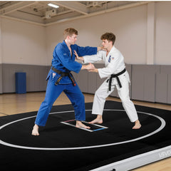VEVOR 10x10 ft Wrestling Mat Inflatable, Martial Arts Thick Mat for Home Gym Exercise, PVC Foldable Training Mats with
