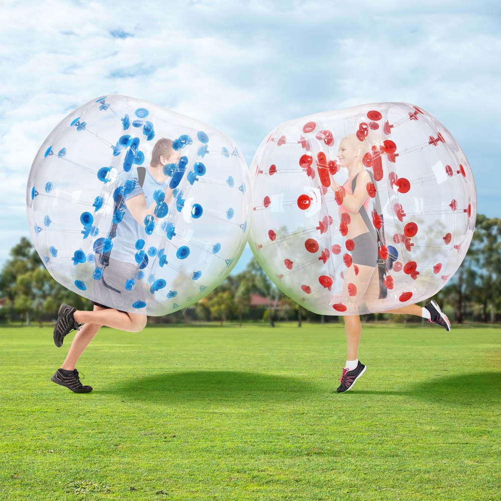 VEVOR Inflatable Bumper Balls 2-Pack, 5FT/1.5M Body Sumo Zorb Balls for Teen & Adult, 0.8mm Thick PVC Human Hamster